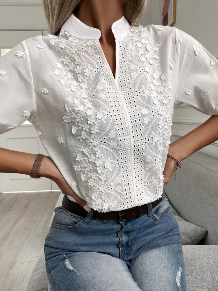 Roomy Elegant Lace Shirt KOAKON