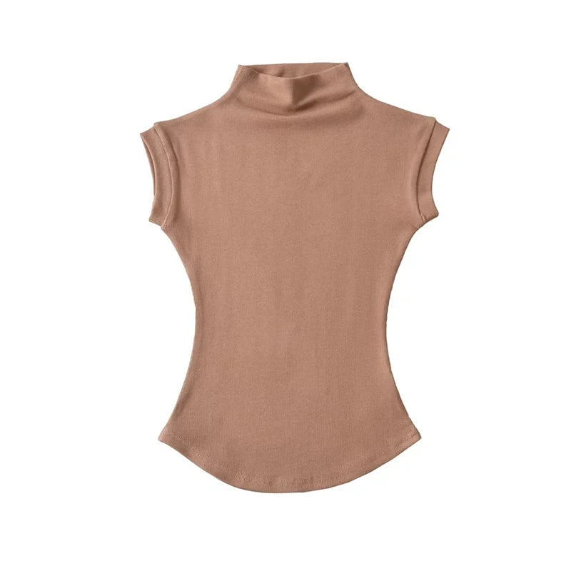 Sexy Sleeveless Turtleneck KOAKON