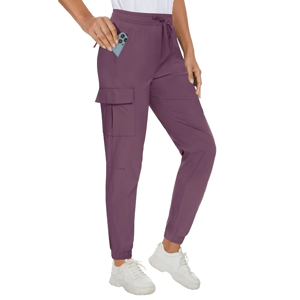 Waterproof Elastic Waist Casual Long Pants KOAKON