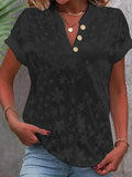 Floral Pullover V-Neck Blouse KOAKON