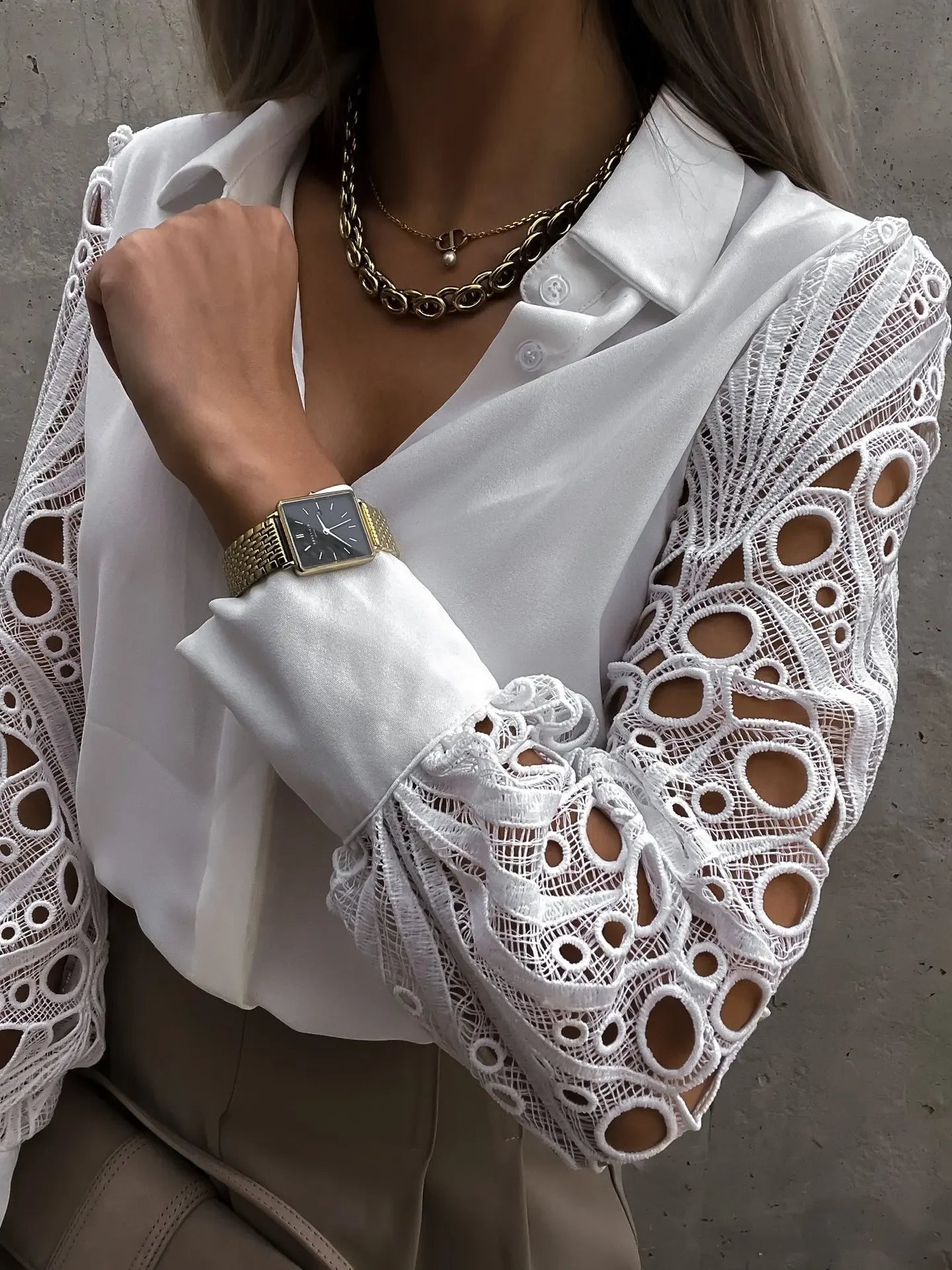 Laced  Floral Blouse KOAKON