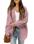 Knitted lantern sleeve cardigan KOAKON