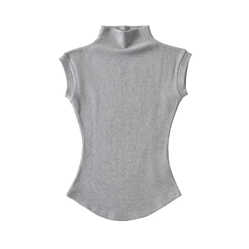 Sexy Sleeveless Turtleneck KOAKON