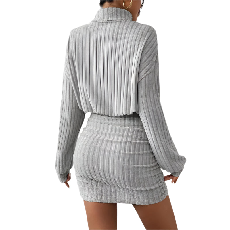 Long Sleeved Knitted Dress KOAKON