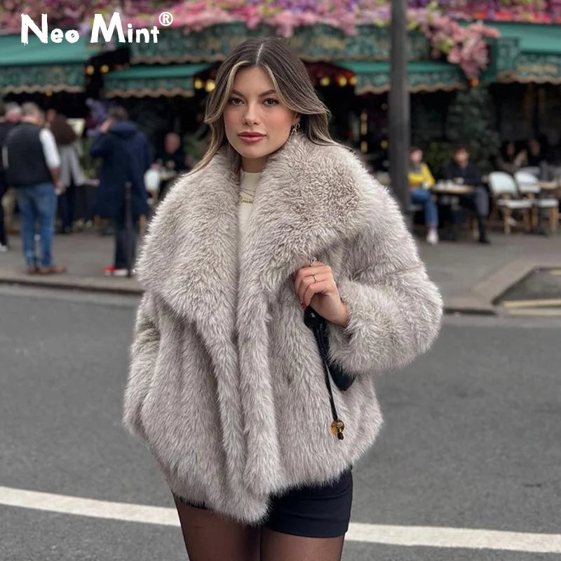 Stylish fur coat for women at an affordable price