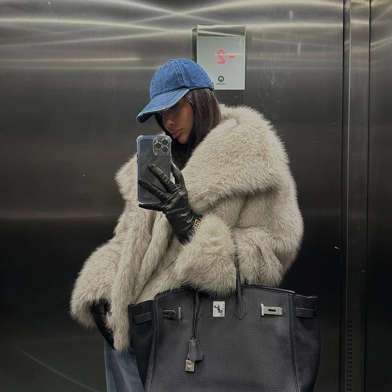 Stylish fur coat for women at an affordable price