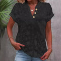 Floral Pullover V-Neck Blouse KOAKON