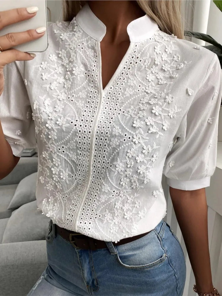 Roomy Elegant Lace Shirt KOAKON