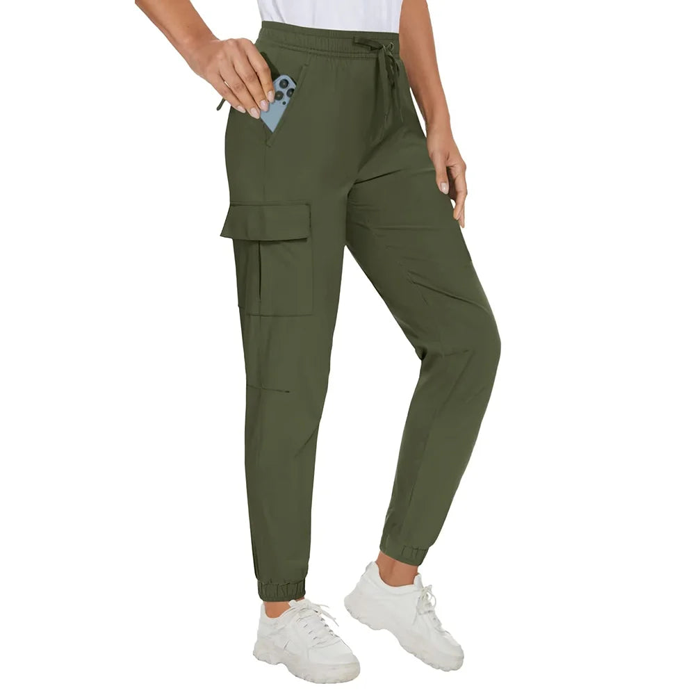 Waterproof Elastic Waist Casual Long Pants KOAKON