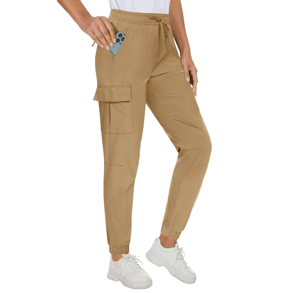 Waterproof Elastic Waist Casual Long Pants KOAKON