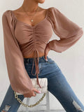 Simple and Sexy Puff Sleeve Top KOAKON