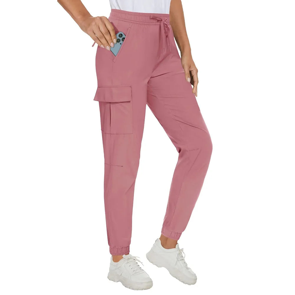 Waterproof Elastic Waist Casual Long Pants KOAKON