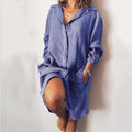 Roomy Cotton Shirt Dress KOAKON
