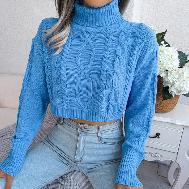 Knitted Crop Top Sweater KOAKON