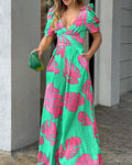 Elegant Colorful Shrugged Pocket High Waist Onesie KOAKON
