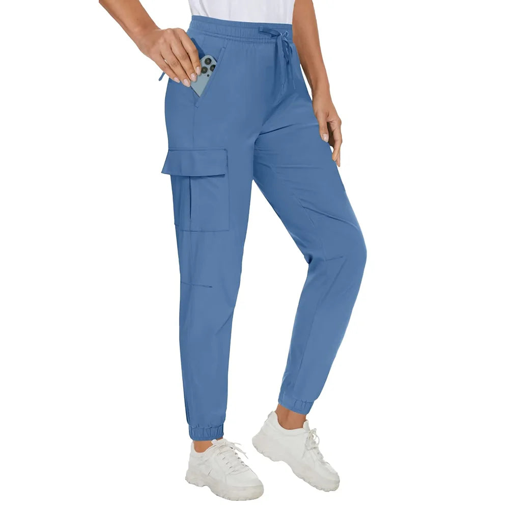 Waterproof Elastic Waist Casual Long Pants KOAKON