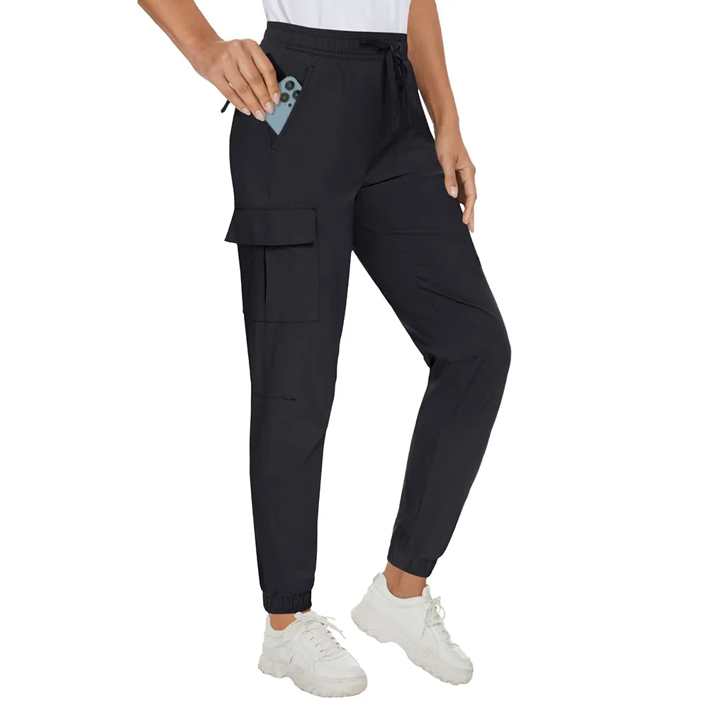 Waterproof Elastic Waist Casual Long Pants KOAKON