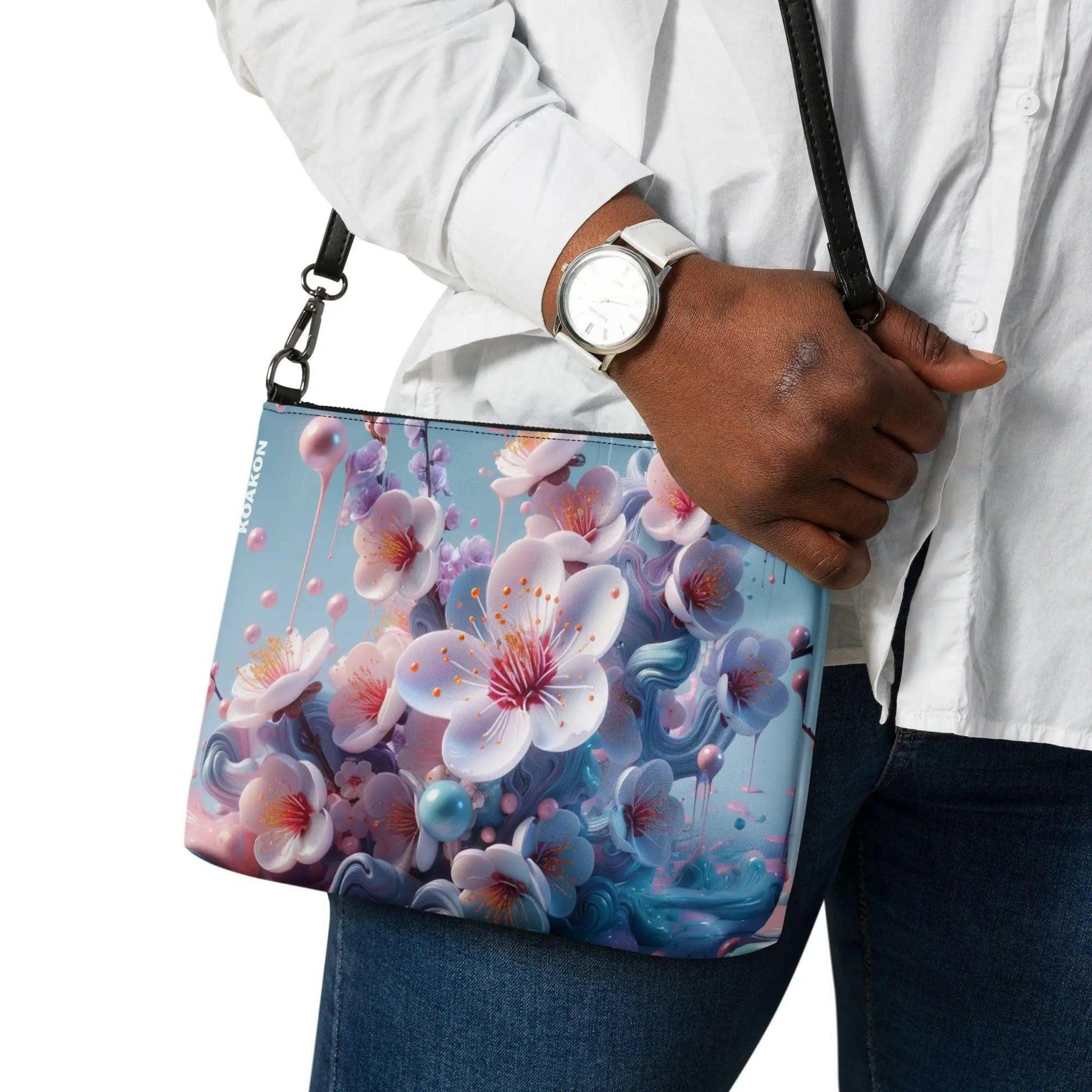 Cherry Blossom Bubblegum Crossbody Bag.