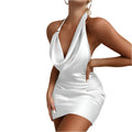 Sleeveless Backless Mini Dress